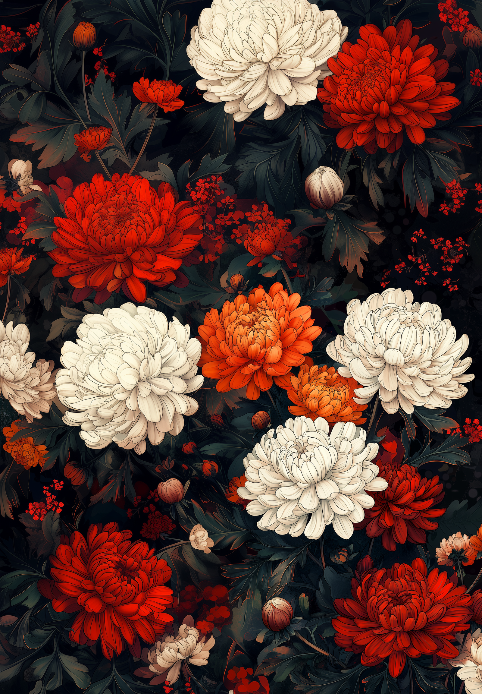 egledesign_17671_A_beautiful_illustration_of_chrysanthemums_in__87813450-3085-4c2c-83b0-e62eb4280edc | Gustaras